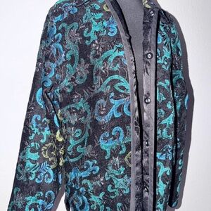 Black and Blue Patterned Jacket